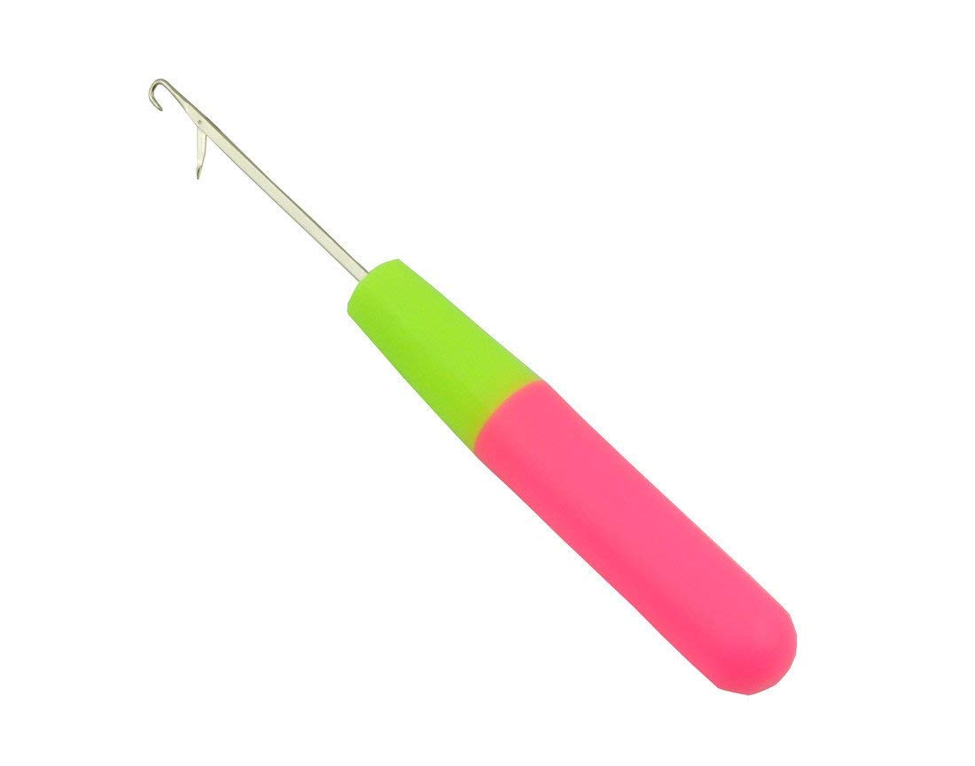 GEX Large Latch Hook Crochet Needle Ventilating Holder and Needles Wig Hair Extension 1 Piece by GEX