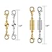 30 Pcs Necklace Extenders+Magnetic Clasps Kit, Gold & Silver Stainless Necklace Extender and Strong Tone Magnetic Lobster Clasp, Adjustable Magnetic Jewelry & Bracelet Clasps/Chains Set for Women/Men