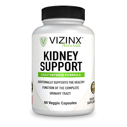 VIZINX KIDNEY SUPPORT 60 Caps- Daily Defense Formula For The Complete Urinary Tract Contains VITACRAN Cranberry Extract, Astragalus, Buchu Leaf, Goldenrod Herb, Uva Ursi Stinging Nettles And More