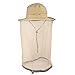 Flammi UPF 50+ Fishing Hat w/Head Net Sun Protection Safari Boonie Hat Cap Outdoor for Men/Women (Khaki)