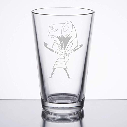 Invader Zim - Zim - Etched Pint Glass