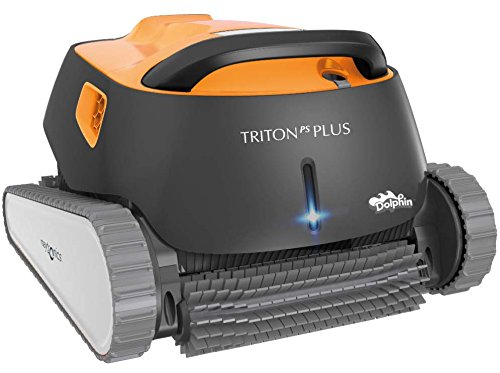 Dolphin Triton Plus Robotic Pool Cleaner with PowerStream and Bluetooth Ideal for Pools Up to 50 Feet