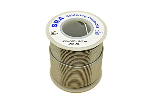 SRA Soldering Products WBC505062   Acid Flux Core Solder, 50/50 .062-Inch, 1-Pound Spool