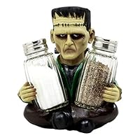 Ky & Co YK Halloween Dr Victor Frankenstein Monster Salt & Pepper Shakers Holder Figurine