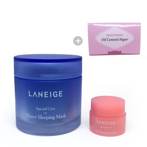 Laneige Water Sleeping Mask 2.37oz(70ml) + Laneige Lip Sleeping Mask Kit 0.11oz(3g)