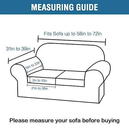 Real Velvet Plush 3 Piece Stretch Sofa Covers Couch Covers for 2