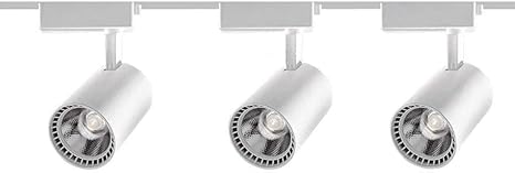 CHUTD Iluminación de riel de Barra Recta, Foco de Techo Giratorio de 3