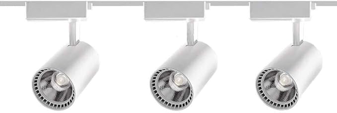 CHUTD Iluminación de riel de Barra Recta, Foco de Techo Giratorio de 3