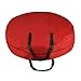 Elf Stor Bag-30” Round-Protect Holiday, Easter, Fall & Christmas Artificial Wreaths & Garland-Red Zippered Canvas Tote with Handles Decorative Wreath Storage Bag, 30