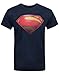 Official Superman Man of Steel Textured Men's T-Shirt (XL)