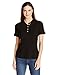 Riders by Lee Indigo womens Short Sleeve Polo Shirt , Black Soot , Small