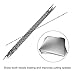 12 Pieces Scroll Saw Blades With Spiral Teeth for Wood Metal Plastic Cutting Sawing Carve Fit for Bosch, etc. (1#)