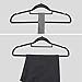 SMART ONYE Pack of 50 Non-Slips Velvet Hangers-Sturdy and Durable-Heavy Duty-Space Saving Velvet Suit Hangers with Tie Bar-360 Degree Swivel Hook-Notched Design for Tank Tops,Underwear and Dress-Gray