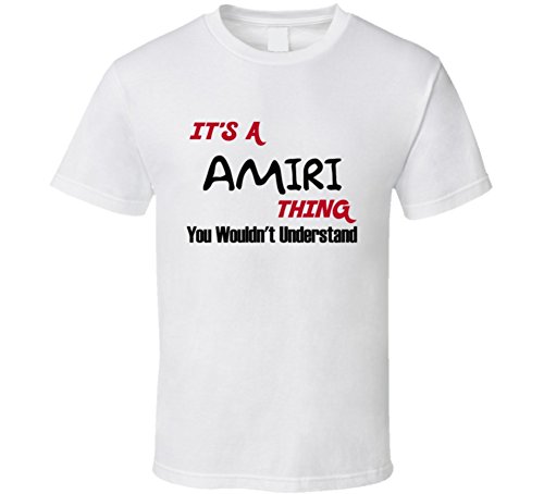 Amiri It's a Thing You Wouldn't Understand Names T Shirt XL White