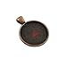 Csdtylh 101 Pcs Bezel Pendant Trays Round Cabochon Settings Trays Pendant Blanks, 25mm Diameter