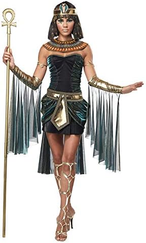 Women's Sexy Egyptain Queen Cleopatra Goddess Costume Adult Fancy Party Halloween Cosplay Costume Dress