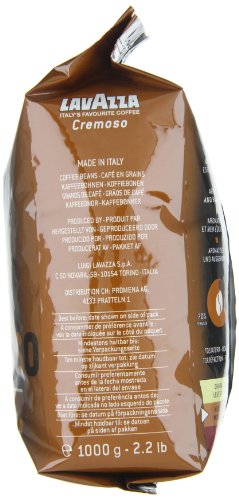 Lavazza, Espresso Italiano Cremoso, Arabica und Robusta Kaffeebohnen, mit Aromanoten von Gewürzen und Kakao, Intensität 8/10, Mittlere Röstung, 1 Packung mit 1 Kg (Packung mit 3) 5