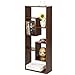 Furinno Boyate Five Wall Mounted Shelf, Walnut
