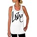 NEARTIME Women's Vest, Love Printed Sleeveless Vest T-Shirt Tops (M)