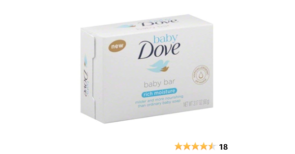 baby dove bar soap rich moisture 3.17 oz 8 bar