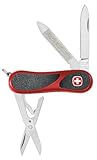 Wenger 16803 Swiss Army EvoGrip 81 Pocket Knife, Red and Black
