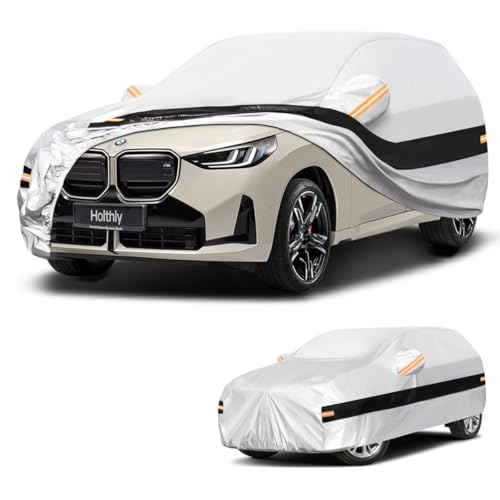 Holthly SUV Car Cover Fit for BMW X3 E83/F25/G01/G45/G48 (2003-2026) 10 Layers Full Canvas 100% Waterproof Car Cover Car Cover Protection
