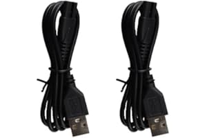 SANEIYA 2 Pack Replacement Charger Cable for Electric Callus Remover for Feet, Adapter USB Cable Compatible with Elmchee Callus Remover