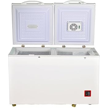 Smad 7.5 Cu.ft Solar Energy DC Refrigerator/Freezer Double Door Compressor Fridge