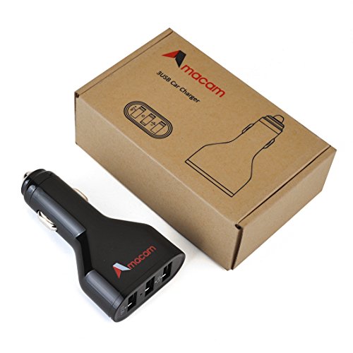 Car Charger Fast USB Charging - Premium 3 Way White USB Adaptor with 2 x Type A & 1 x Type C. Suitable for iPhones, iPads, Android Devices, Tablets etc Intelligent Sensing and High Speed. - Thumbnail 4