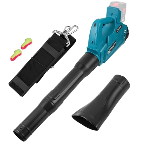 Leaf Blower, Lightweight Cordless Leaf Blowers with 6 Adjustable Speeds Max 297 km/h, Battery Blower with 3 Tubes for Yard Lawn Garden for Makita 18V Battery