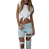 Froomer Women Sleeveless Camisole Shirt Summer Casual Blouse Crop Tops