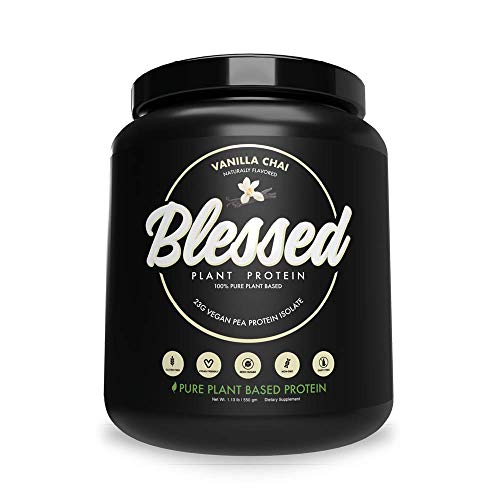 BLESSED Plant Based Vegan Protein Powder 23g of Pea Protein Isolate
