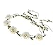 DDazzling Flower Girl Halo Floral Wreath Headband Floral Garland Headbands Photo Props (Ivory) (Ivory)