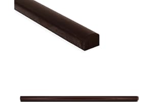 Questech Decor Tile Trim, 1/2 x 12 Inch Soho Listel Low Pencil, Decorative Tile Edge Trim, Decorative Shower Tile Border, Kitchen Backsplash Tile Trim, Oil Rubbed Bronze, 12 Pack