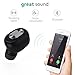 Bluetooth Headphones,Ultralight V4.1 Wireless Mini Invisible Car Headset [Magnetic Charging, 6 Hours Music Time] Single In Ear Earpiece Smallest Bluetooth Earbud Earphone with HD Mic. (Black)