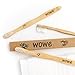 Wowe Lifestyle Natural Organic Bamboo Toothbrush Wood, Ergonomic Biodegradable Handle, Soft BPA Free Bristles, Pack of 4 (Celebrate)