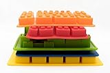 Silicone Candy Mold Ice Cube Tray for Lego Chocolate Gummies Crayon Soap - Set of 5