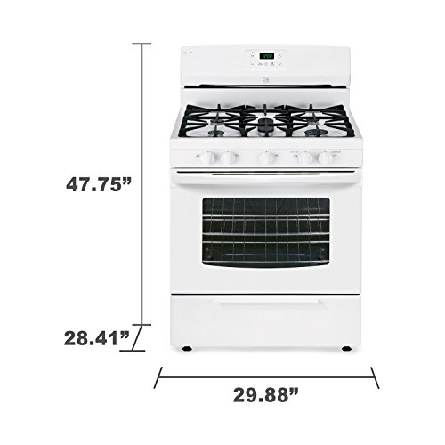 Kenmore 73432 4.2 cu. ft. Standard Clean Gas Range in White, includes