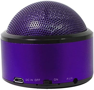 Wireless Gear Ultra-Portable Wireless Bluetooth Speaker, Louder Volume, Pairs With All Phones- Iphone 7- iphone 7 plus 6-6S 5- 5S SE 5c Samsung Galaxy S8-Plus S6-Edge S5 (Round, Purple)