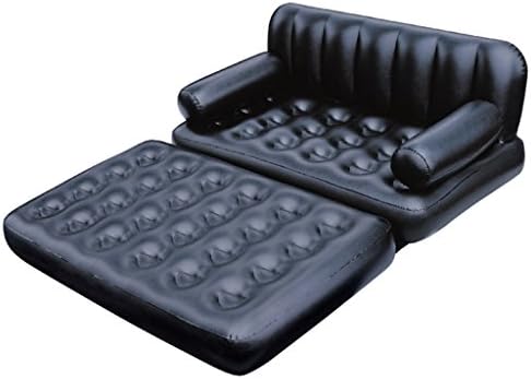 Inflatable 2-In-1 Lounger Sofa, Queen Air Bed Mattress, Hammock-Portable,Water Proof&amp; Anti-Air Leaking Design-Ideal Couch For Backyard Lakeside Beach Traveling Camping Picnics &amp; Music Festivals