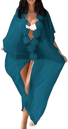 Bestyou Women's Bikini Swimsuit Cover Up Dress Sheer Chiffon Kimono Cardigan Bathing Suit Tunic Beachwear Swimwear
