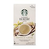 Starbucks VIA Instant Vanilla Latte (1 box of 5 packets)