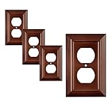 SleekLighting Brown Outlet Covers | 4 Pack