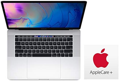 Apple 15-inch MacBook Pro with Touch Bar (Alternative for MR962LL/A) : 2.2GHz 6-core 8th-Generation Intel Core i7 Processor, 256GB, 16GB RAM, 555X GPU - Silver (Mid 2018) 3 Year AppleCare