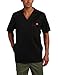 Dickies Men's Generation Flex Utility Scrubs V-Neck Shirt, Black, X-Large