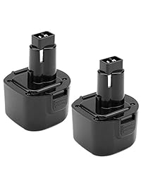 Paquete de 2 baterías de repuesto para Dewalt de 9,6 V, 3600 mAh, 9,6 V, Ni-Mh DW9062 Dw9061 DW926 DC750KA DW955K DW955 DW926K-2 DW926K DW902 DW050 DE9062 DE9061 DE9036