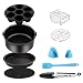 Air Fryer Accessories 9PCS for Gowise Gourmia Cozyna Ninja Air Fryer, Fit all 3.7QT - 5.8QT Power Deep Hot Air Fryer with 7 Inch Cake Barrel, Pizza Pan, Cupcake Pan, Oven Mitts, Skewer Rack,