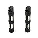 Black Edge Cut CNC Foot Peg Foot Rests For Harley Davidson Sportster Touring Softail Road King (All Years)