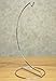 BANBERRY DESIGNS Metal Ornament Stand Smooth Silver Chrome - 9 Inch High - Set of 6