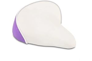 EIRONA Wide Kids Bike Seat for Girls Bike, Purple & Pink